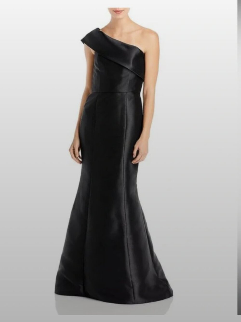 Amsale Black Strapless Gown